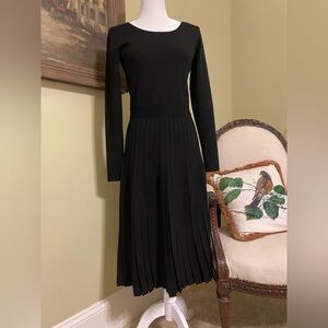 Tory Burch Elegant Black Long Sleeve Dress